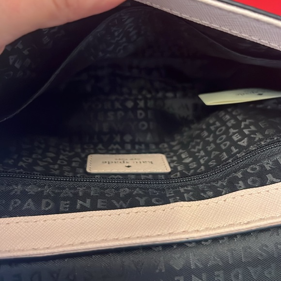 Kate spade ♠️ cross body purse pale rose and black color with two straps - Picture 8 of 8